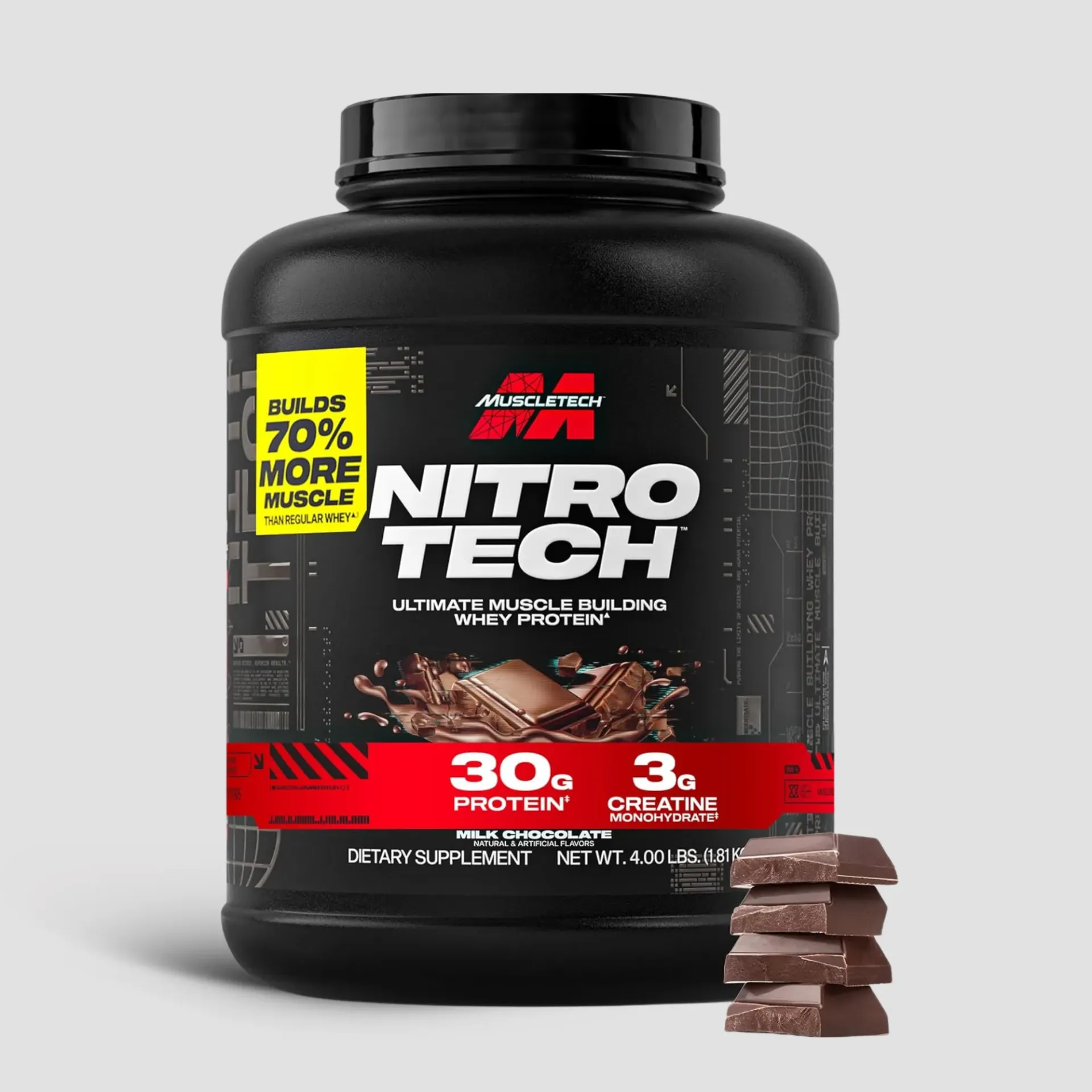 Muscletech Nitrotech Protein (2 LBS, Milk Chocolate)