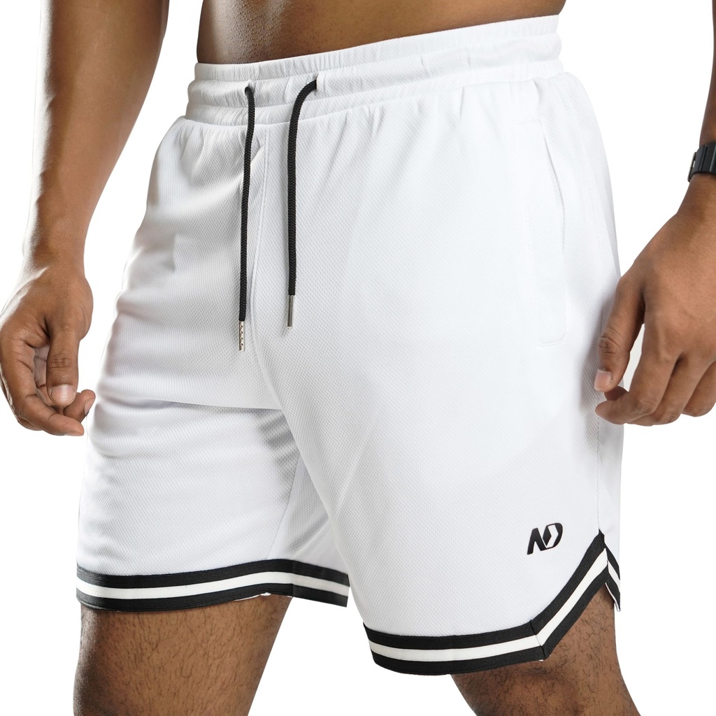 ND Sports Shorts (S, White)