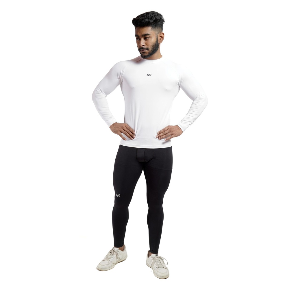 ND Compression Long Sleeve (S, White)
