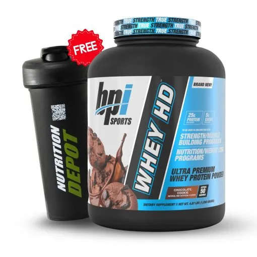 BPI Whey HD Whey Protein (4.1lbs, Chocolate Cookie)