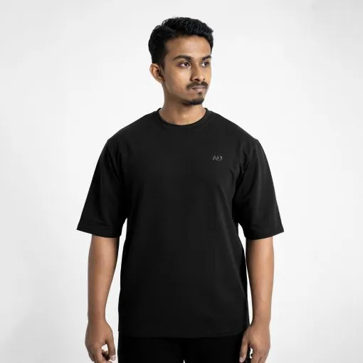 ND Box-Fit Oversized T-Shirt (S, Black)
